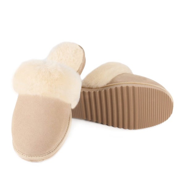 Aroha Sheepskin Scuff, Plush and Comfy Slip-On, Women's Casual Shoes, Luxurio... Carousel 1