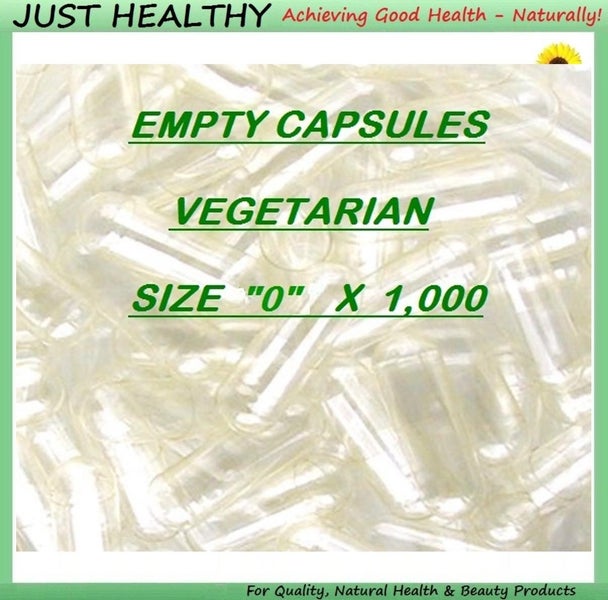BEST EMPTY CAPSULES - SIZE "0" - VEGETARIAN x 1000 Carousel 1