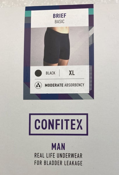 1 Pair Mens " Confitex" Light Incontinence Protection-Size XL Carousel 2
