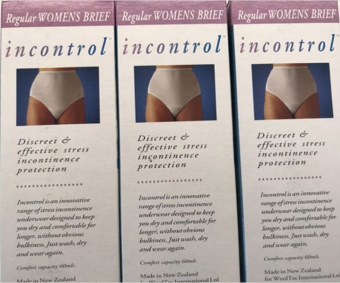 5 Pairs Womens "In Control" Light Incontinence Protection-Small Regular Carousel 2