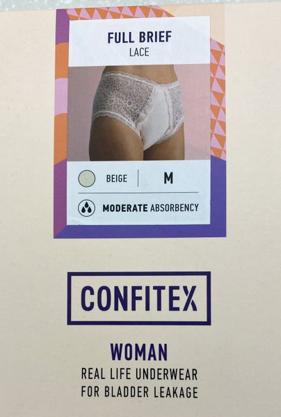 1 Pair Womens " Confitex" Light Incontinence Protection-Size Medium Carousel 2