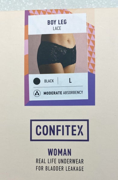 1 Pair Womens " Confitex" Light Incontinence Protection-Size Large Carousel 2