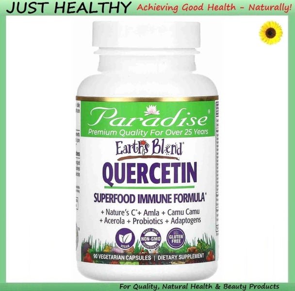 QUERCETIN 500 MG + SUPERFOOD IMMUNE FORMULA - 90 VEGE CAPS Carousel 1