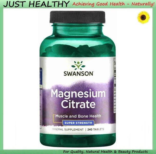 MAGNESIUM CITRATE - SUPER STRENGTH - 240 TABS Carousel 1