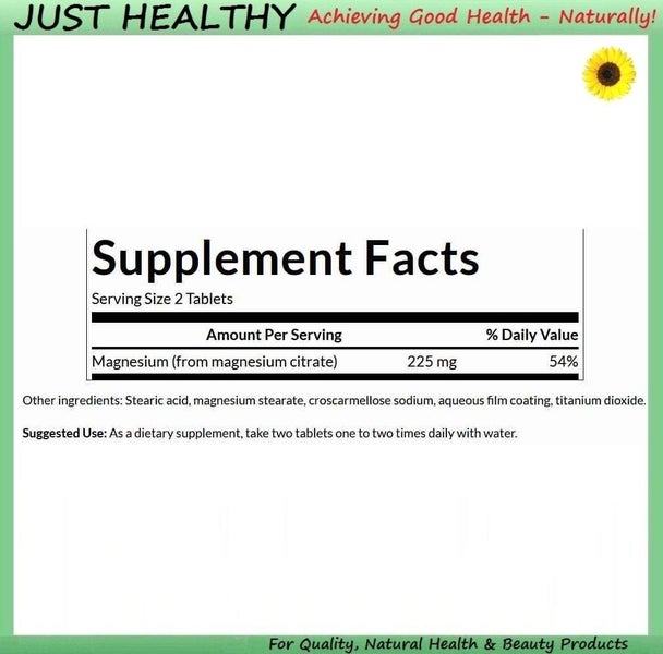 MAGNESIUM CITRATE - SUPER STRENGTH - 240 TABS Carousel 2