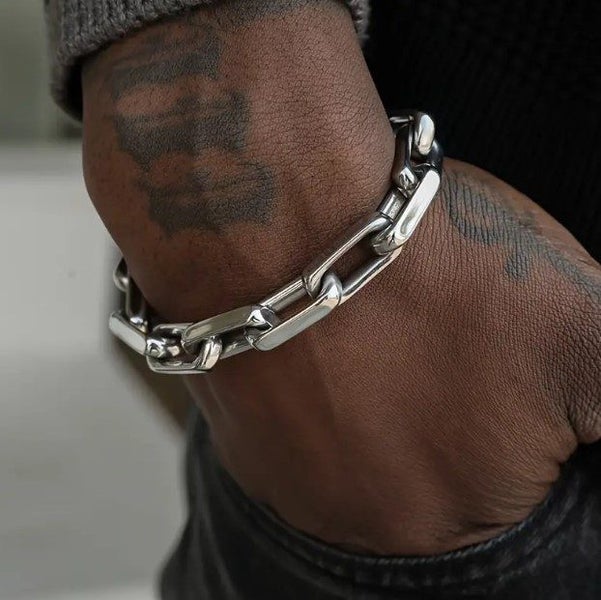 Men's Stainless Steel 9MM Trendy Link Chain Bracelet Carousel 1