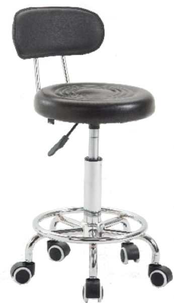 Stool Black Backrest BB-S145 white or black Carousel 1