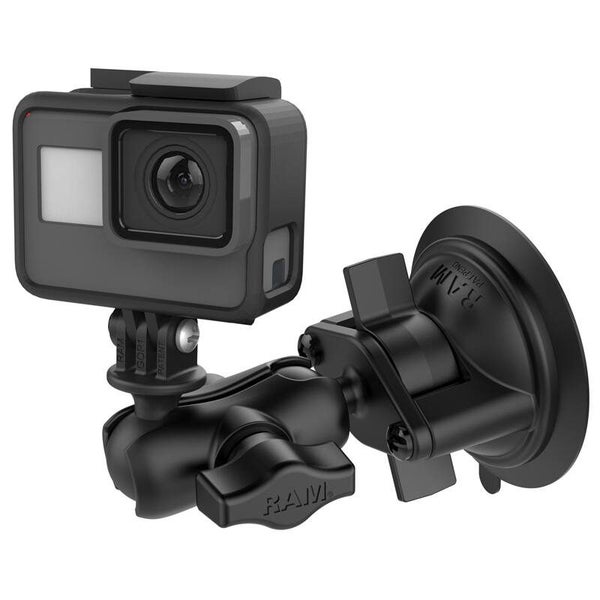 RAM Action Camera / GoPro Mount with Suction Cup Base - Short Arm Carousel 1