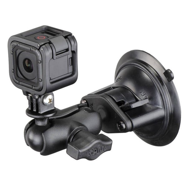 RAM Action Camera / GoPro Mount with Suction Cup Base - Short Arm Carousel 2