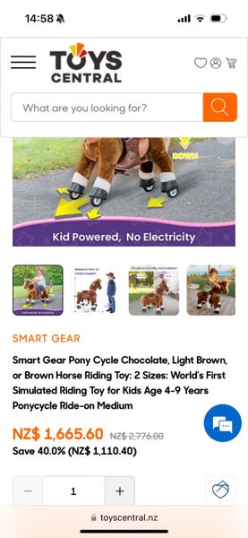 PonyCycle Ride on Donkey Toys Carousel 7
