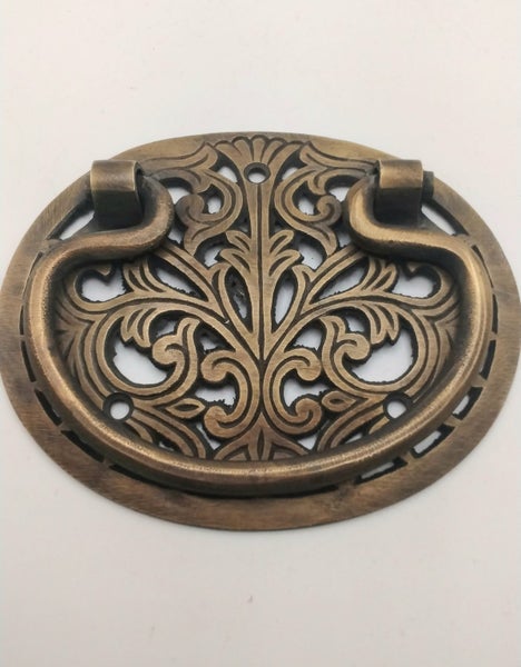 2 large solid brass door handles Carousel 2