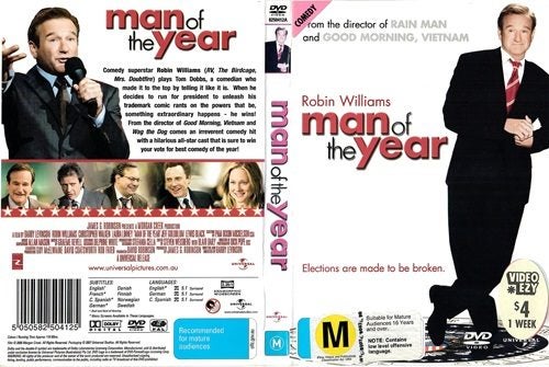 Man of the Year - Robin Williams, Christopher Walken DVD Region 464611497399042110