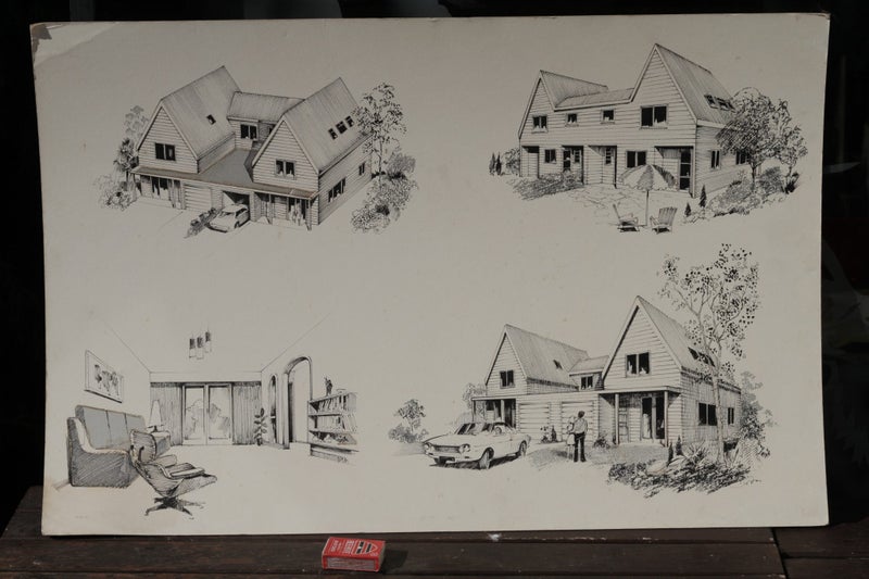 1960s Architectural Drawing Carousel 1
