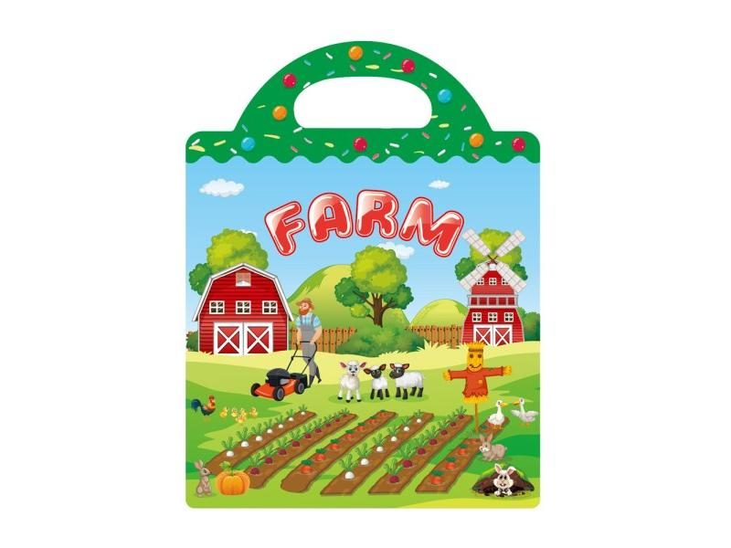 Hot New DIY Sticker Books For Kids Cartoon Animal Learning Toys Carousel 1