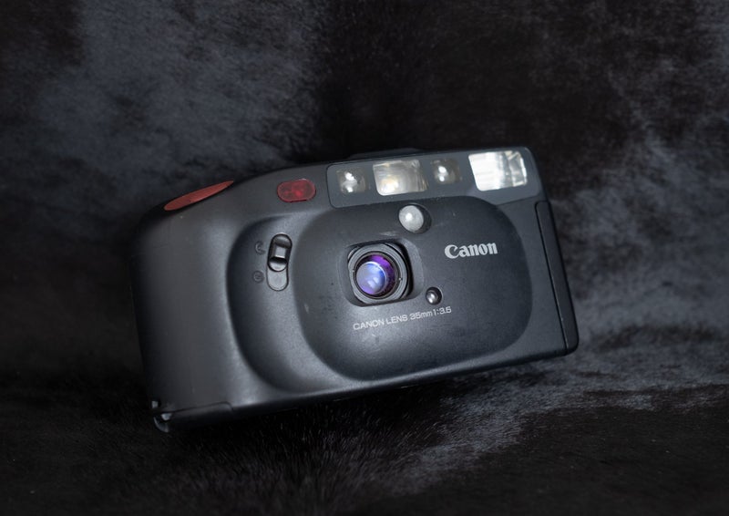Canon Autoboy Prisma date compact camera with waist finder film tested Carousel 1