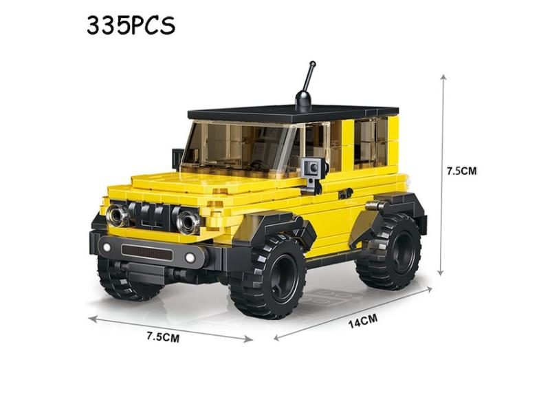 City Speed Champion Sport Racing Cars Building Blocks Model MOC Bricks Racer Carousel 1