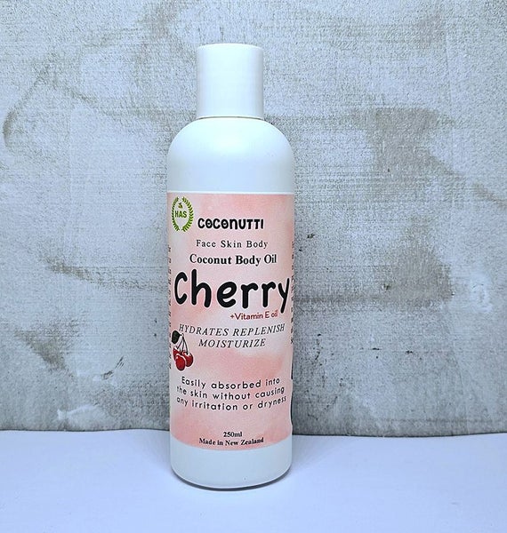 Coconut Body Oil Cherry 250ml Carousel 1