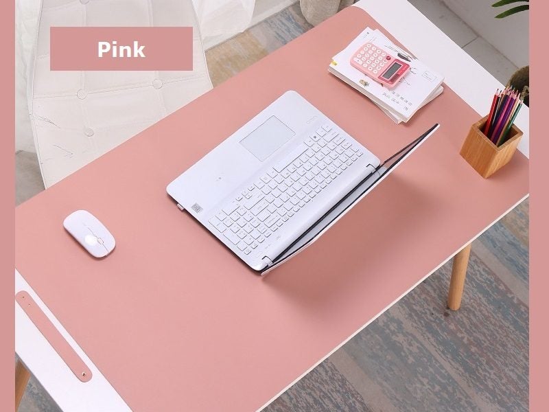 90*45cm PU Leather Desk Mat Computer Laptop Keyboard Mouse Pad Office Carousel 12
