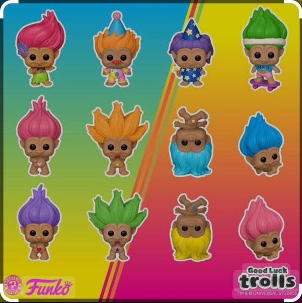 Funko Pop!Good Luck Trolls Blind Mystery Box All Vaulted From 2019 Carousel 1