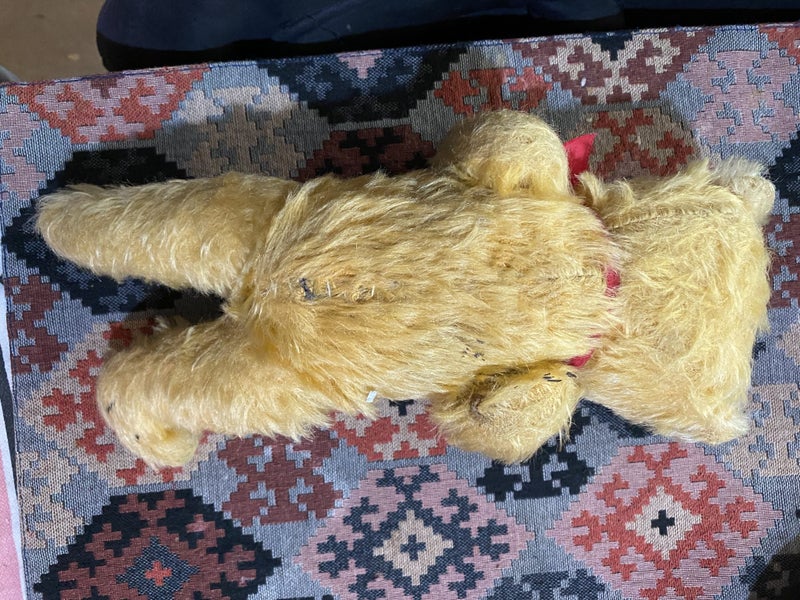 1950s (or earlier?) Very old jointed Teddy bear . Delightful Teddy! Carousel 8