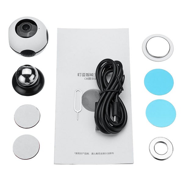 Mini C8 WIFI Wireless IP Camera Security Camcorder Night Vision 360 Degree Rotat Carousel 10