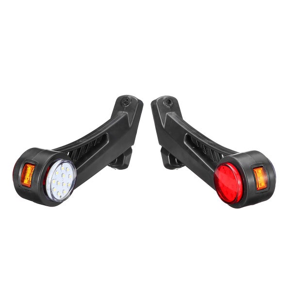 24LED Side Rubber Marker Light Outline Stalk Lamp Trailer Truck Van Car DVR Carousel 1