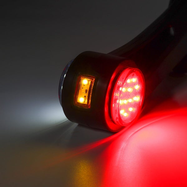 24LED Side Rubber Marker Light Outline Stalk Lamp Trailer Truck Van Car DVR Carousel 2