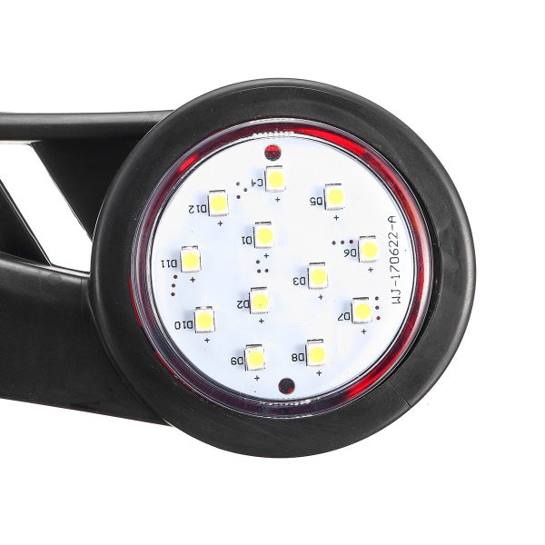 24LED Side Rubber Marker Light Outline Stalk Lamp Trailer Truck Van Car DVR Carousel 9