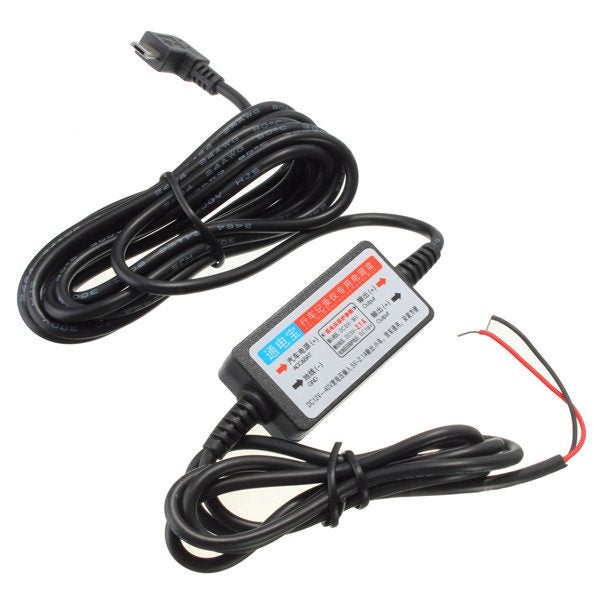 DC 12V - 23V to 5V Mini Micro USB Port Car Hard Wire Cable Car Charger Camera Ph Carousel 1