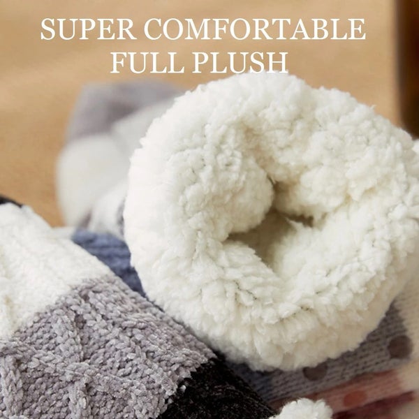 For Baby Kids Toddlers Super Comfy Soft Fluffy Kiwi Design Warm Winter Socks Carousel 2