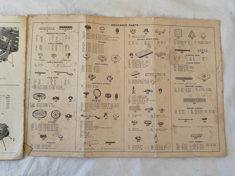 Vintage 1950s Meccano Instruction Booklet (SKU D2) Carousel 8