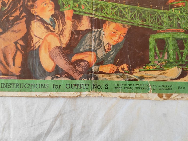 Vintage 1950s Meccano Instruction Booklet (SKU D2) Carousel 2