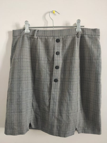 $1R, Skirt, Grey chequered pattern, Democracy, size 12 Carousel 1