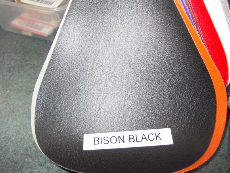 Upholstery Vinyl Bison Black - By the Metre Carousel 1