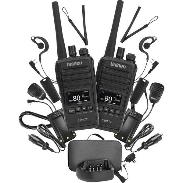 UH755-2DLX 5W UHF Delux Handheld Twin Pk Uniden Carousel 1