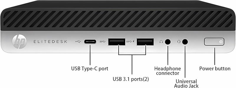 HP EliteDesk 800 G3 35W Mini PC i5 8GB 256GB SSD WiFi W11 Pro Off-Leased 3mWarr Carousel 1
