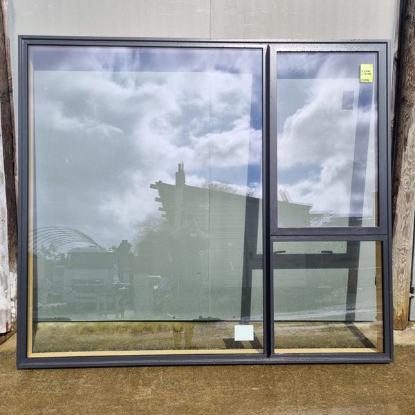 *NEW*Aluminium Window Double Glazed Slate Grey 2400 W x 2080 H [#4376 SF] Carousel 1