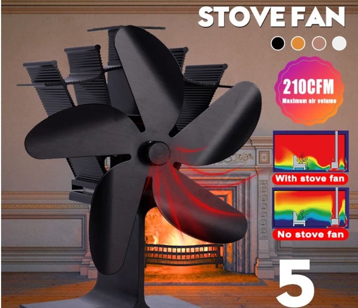 New Heat Powered Fireplace Stove Fan on Afterpay Carousel 1