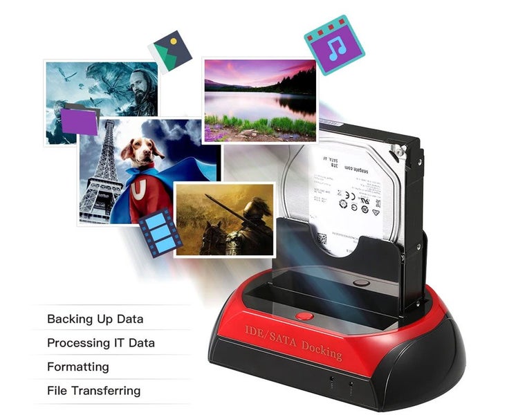 HDD Docking Station, IDE SATA Hard Drive Docking Station Carousel 2
