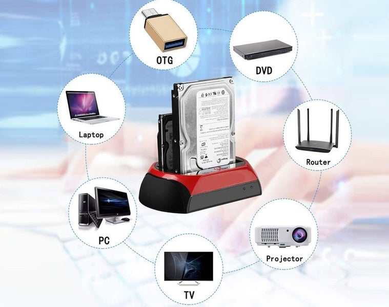 HDD Docking Station, IDE SATA Hard Drive Docking Station Carousel 2