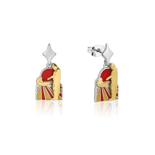 Disney Couture Kingdom - Star Wars - Mandalorian Horizon Drop Earrings Silver Carousel 1