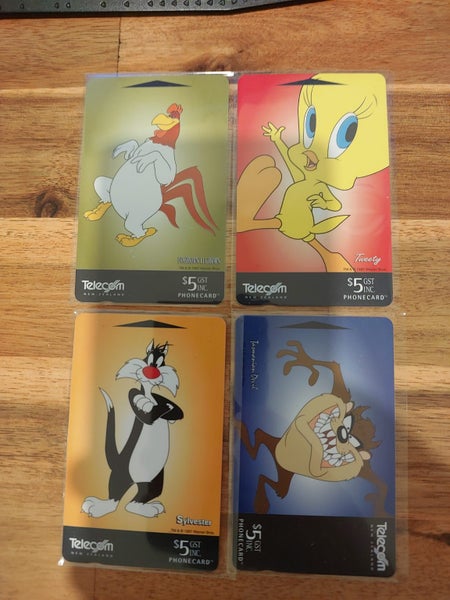 4 Phone Cards New Zealand Telecom - Looney Tunes Series Part 2 (7218) Carousel 1