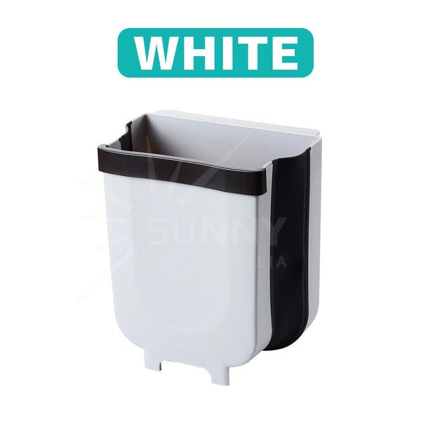 12L Kitchen Wall Mounted Foldable Rubbish Bin Cabinet Door Cupboard Hanging Carousel 14