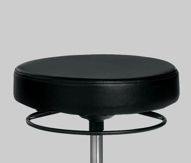 Buro Revo Office Stool, Black Vinyl, Adjustable Seat Height Carousel 2
