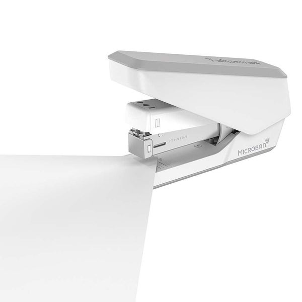 Fellowes LX840 EasyPress Half Strip Stapler, White Carousel 10