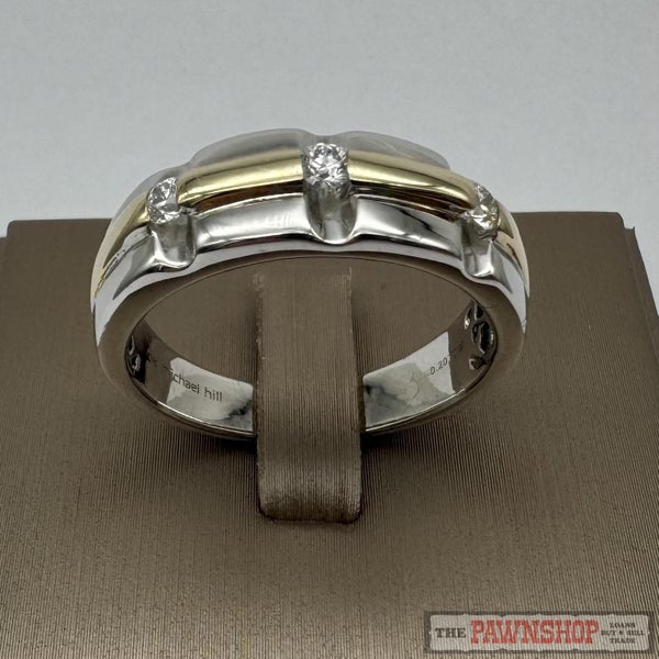 10ct White & Yellow Gold Diamond Eternity Dress Ring ~ $2,900! Carousel 1