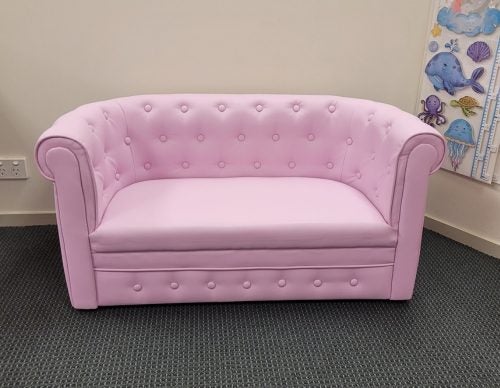 Windmill Kids Furniture - Pink 2 Seater Sofa Carousel 1