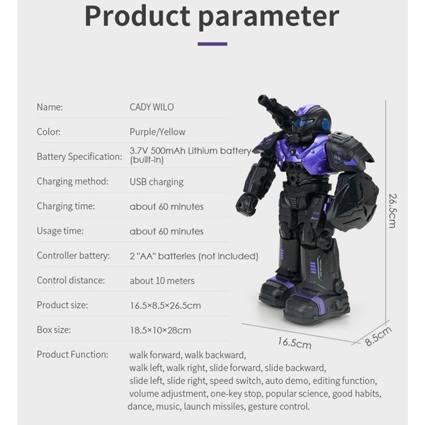 R20 Cady Wilo Multi-Functional Intelligent Early Eduction Robot Black Gold Carousel 7