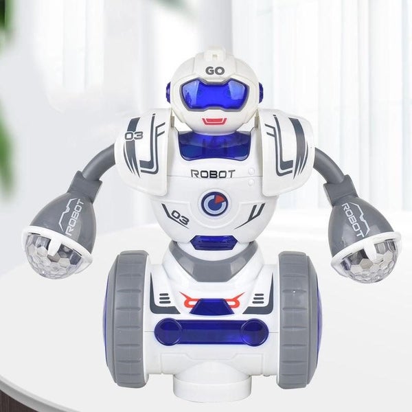 Intelligent Early Education Sound And Light Mechanical Robot Toys - 3 Blue Carousel 1