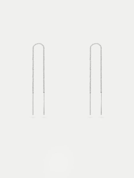 Sterling Silver Thread Through Drop Earring Carousel 1